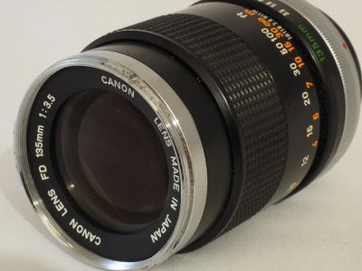 Лот: 9375509. Фото: 1. Сanon FD 135mm/f3,5 "сhrome nose... Объективы