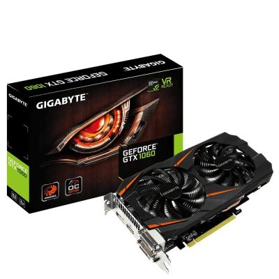 Лот: 10768132. Фото: 1. GeForce GTX 1060 Gigabyte OC... Видеокарты