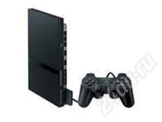 Лот: 334784. Фото: 1. PS2 slim (black), чипованная,комплект... Игровые приставки, консоли