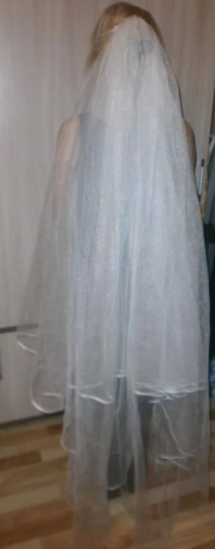 Лот: 6318464. Фото: 1. Фата 157см. Новая. Фаты, вуали, шляпки