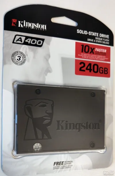 Лот: 25797962. Фото: 1. Новый SSD Kingston SA400S37/240... SSD-накопители
