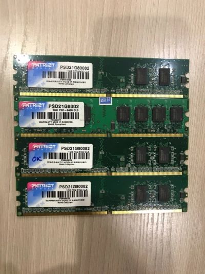 Лот: 13990827. Фото: 1. Patriot DDR2,4GB, DIMM 1x4 Гб... Оперативная память