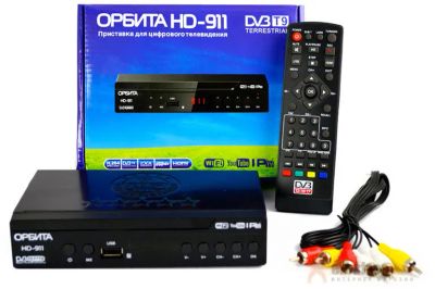 Лот: 12577453. Фото: 1. Цифровой ресивер DVB-T2 Орбита... Цифровое, спутниковое ТВ