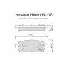 Лот: 14634778. Фото: 1. FPD17R \13300867\HANKOOK FRIXA... Запчасти