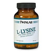 Лот: 18820380. Фото: 1. Twinlab L-Lysine 500 мг. 100 капс... Спортивное питание, витамины