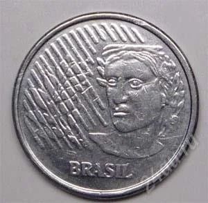Лот: 1587876. Фото: 1. Бразилия. 10 сентаво 1996г. Америка