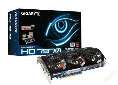 Лот: 2309385. Фото: 1. GigaByte Radeon HD 7970 GV-R797TO-3GD... Видеокарты