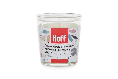 Лот: 23679301. Фото: 1. Свеча в стакане HOFF Aroma Harmony. Свечи