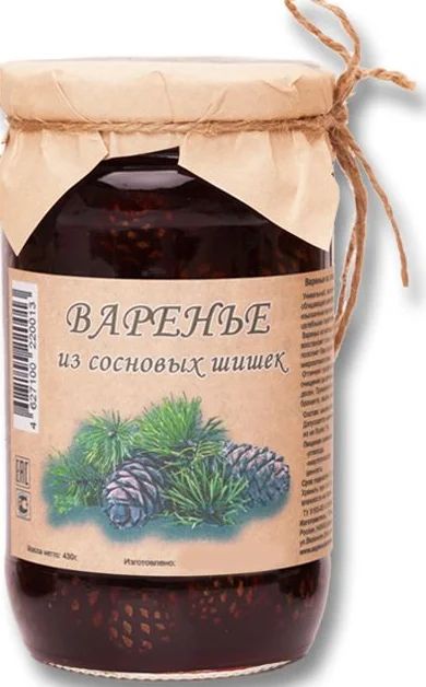 Лот: 12703606. Фото: 1. Варенье из сосновых шишек, 450гр... Другое (продукты)
