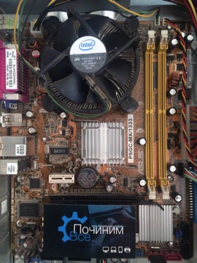 Лот: 7558203. Фото: 1. Материнская плата (ASUS P5GC-MX... Материнские платы