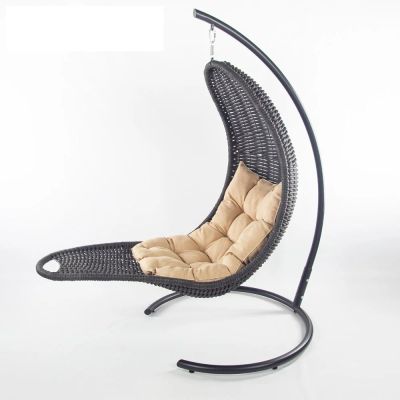 Лот: 16817416. Фото: 1. Плетеное подвесное кресло-шезлонг. Мебель для сада, дачи