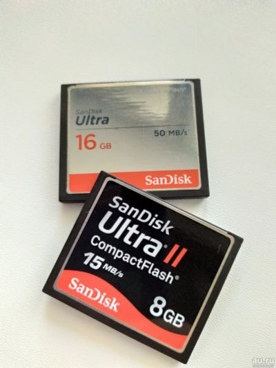 Лот: 14382410. Фото: 1. Compact Flash - SanDisk 16 Gb... Цифровые зеркальные