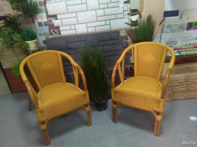 Лот: 8028204. Фото: 1. Ротанговые кресла Кuhaus (медовый... Мебель для сада, дачи