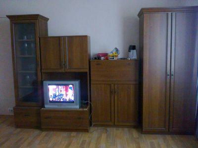 Лот: 5458476. Фото: 1. Горка б/у, цвет орех, длина 3... Гостиные, стенки, горки