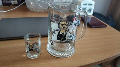 Лот: 14546435. Фото: 1. Набор подарочный пивная кружка... Кружки, стаканы, бокалы