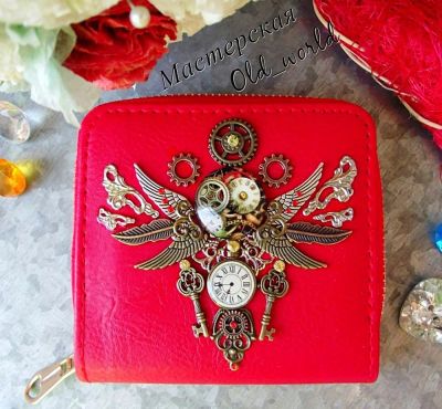 Лот: 12729919. Фото: 1. Кошелек "Красный мир". Бумажники, кошельки, портмоне