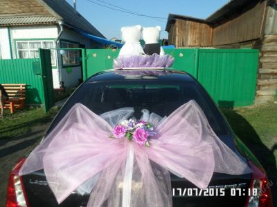 Лот: 5918386. Фото: 1. Украшение на свадебную машину... Свадебная атрибутика и декор