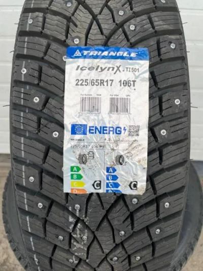 Лот: 24010103. Фото: 1. Зимняя резина 225/65 R-17 "Triangle... Шины