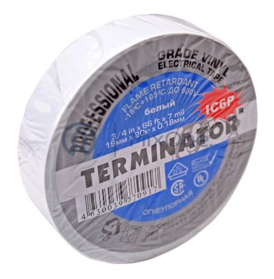 Лот: 24123484. Фото: 1. Terminator IC6P-white изолента... Расходные материалы, сменные насадки