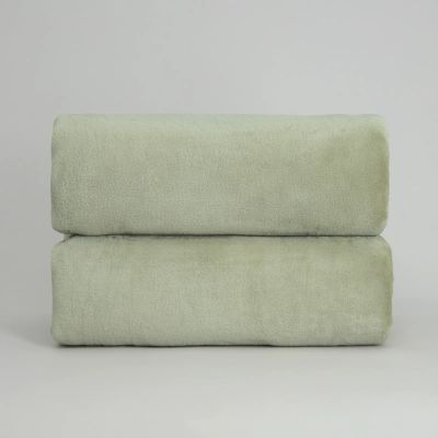 Лот: 25386207. Фото: 1. Плед Supersoft, олива. Пледы, покрывала
