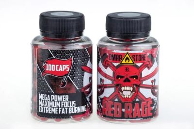 Лот: 11147405. Фото: 1. RED RAGE 100 капсул от D.Store... Спортивное питание, витамины