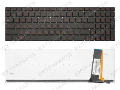 Лот: 15962225. Фото: 1. Клавиатура ASUS N56VB (RU) черная... Клавиатуры для ноутбуков