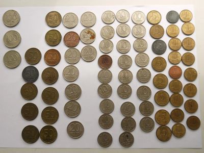 Лот: 11315897. Фото: 1. Набор монет рублей России, до... Наборы монет