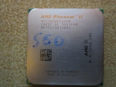 Лот: 6248898. Фото: 1. AMD Phenom ll x2 560 BE (x4 b60... Процессоры