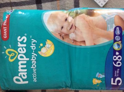 Лот: 5795830. Фото: 1. Pampers 5 junior 11-18 кг памперсы. Детская гигиена