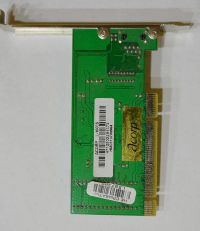 Лот: 4148556. Фото: 1. Cетевой адаптер Acorp L-1000S. Сетевые карты