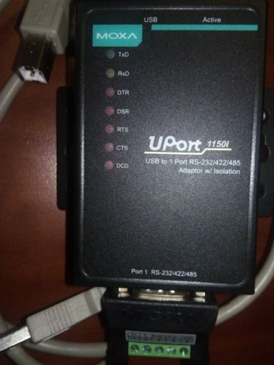 Лот: 16908498. Фото: 1. MOXA UPort 1150I преобразователь... Шлейфы, кабели, переходники