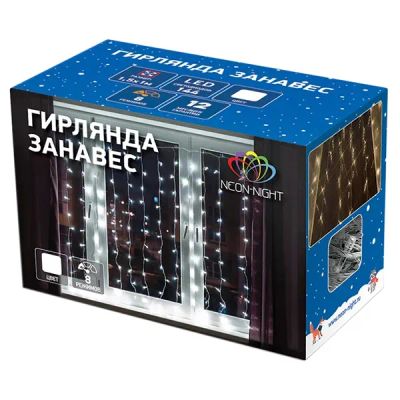 Лот: 24984350. Фото: 1. Электрогирлянда NEON-NIGHT "Дождь... Гирлянды, шарики, новогодние аксессуары