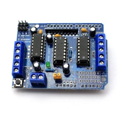 Лот: 7840023. Фото: 1. Arduino Motor Control Shield L293D... Микроконтроллеры