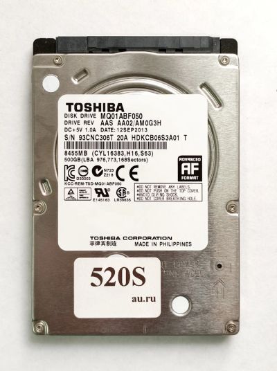 Лот: 18716684. Фото: 1. Жесткий диск SATA-III 2,5 Toshiba... Жёсткие диски (HDD)