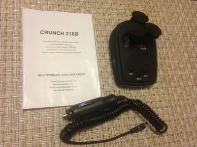 Лот: 7540531. Фото: 1. Радар-детектор Crunch 216B. Видеорегистраторы,  радар-детекторы, системы парковки