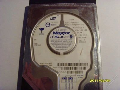 Лот: 913180. Фото: 1. Винчестер 40гб Maxtor Fireball... Жёсткие диски (HDD)
