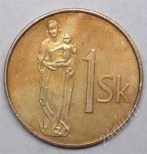 Лот: 1436733. Фото: 1. Словакия. 1 крона 2002г. Европа