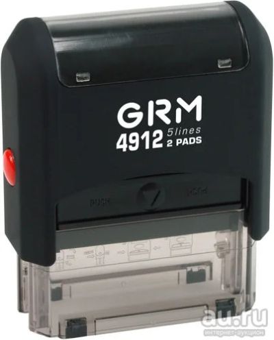 Лот: 13989568. Фото: 1. GRM 4912 2 Pads (47 х 18 мм) -... Печати, штампы, оснастки