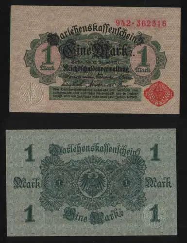 Лот: 25806762. Фото: 1. Банкнота Германии 1 марка 1914... Германия и Австрия