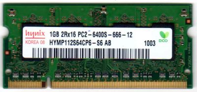 Лот: 4085451. Фото: 1. hynix 1gb 2rx16 pc2-6400s-666-12... Оперативная память