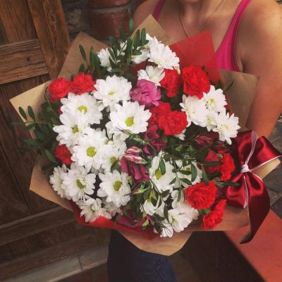 Лот: 8240540. Фото: 1. Сборный букет. Цветы на Щорса... Свежие цветы