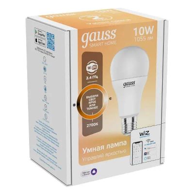 Лот: 24451311. Фото: 1. Умная лампа Gauss Smart Home LED... Лампочки