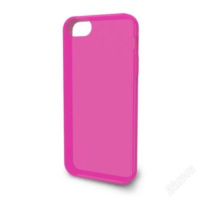 Лот: 2516488. Фото: 1. Силиконовый чехол iPhone 5 розовый. Чехлы, бамперы