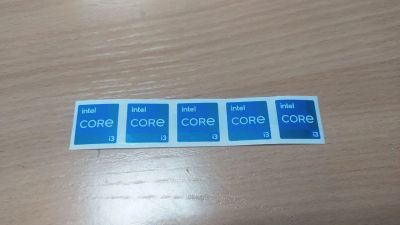 Лот: 23282460. Фото: 1. Наклейка "Intel Core i3" новая... Другое (канцелярские и офисные товары)