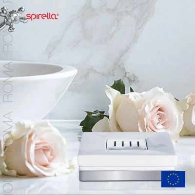 Лот: 24943182. Фото: 1. Мыльница Spirella Roma, цвет белый... Аксессуары для ванной