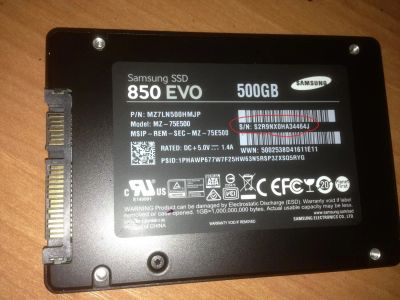 Лот: 9745783. Фото: 1. SSD Samsung 850 EVO 500 GB NEW... SSD-накопители