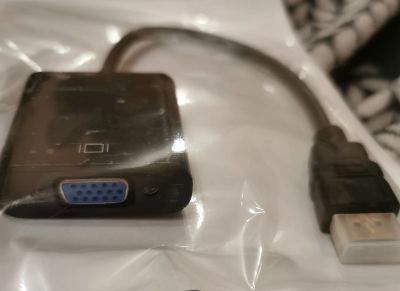 Лот: 24424821. Фото: 1. Переходник с HDMI в VGA. Шлейфы, кабели, переходники