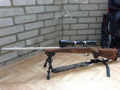 Лот: 8273528. Фото: 1. Model 85 Varmint Laminated Stainless... Охотничье оружие