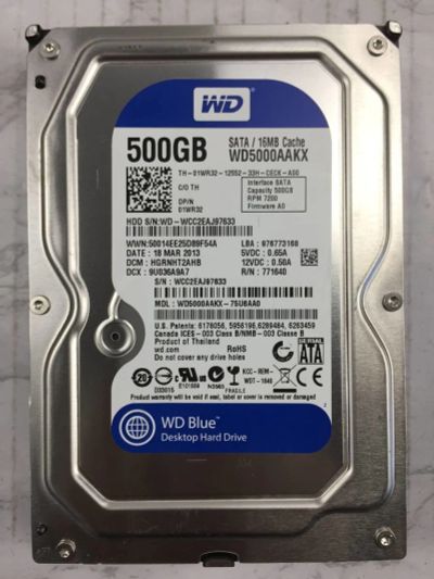 Лот: 14485995. Фото: 1. 500Gb Жесткий диск Western Digital... Жёсткие диски (HDD)