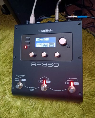 Лот: 20551967. Фото: 1. Гитарный процессор digitech rp360. Гитарные эффекты и комбоусилители